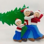 Family Tree Shopping 3 - Standing Ornament
